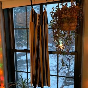 Stripy urban outfitters jumpsuit
